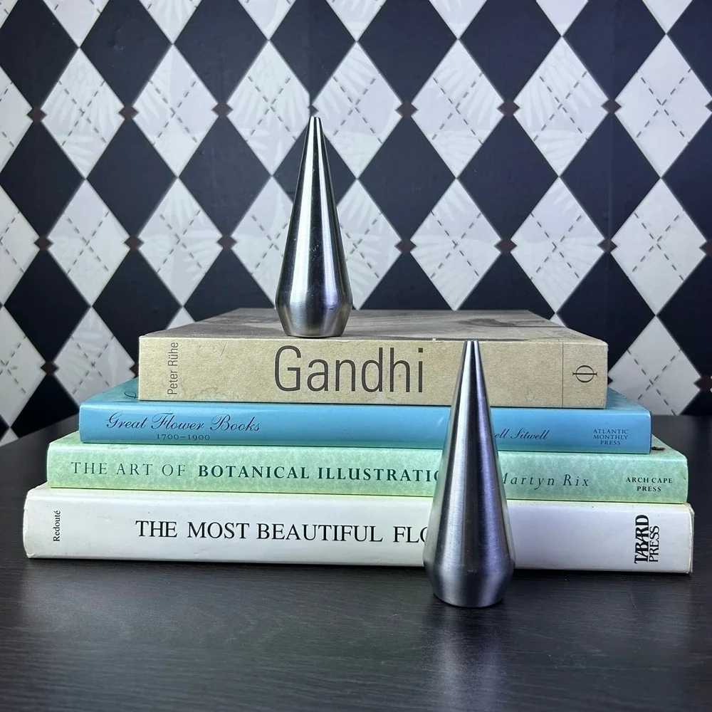 Vintage Japan Stainless Steel Salt Pepper Shakers Mid Century Modern